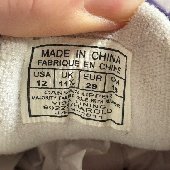 Polo Ralph Lauren Kids Shoes Size 12 Purple - Picture 6 of 6